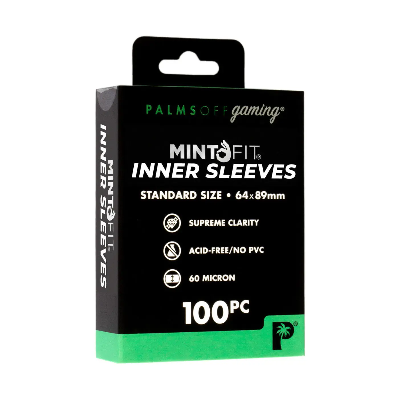 Palms Off Gaming – MintFit Inner Sleeves (Standard Size, 100 Pack)