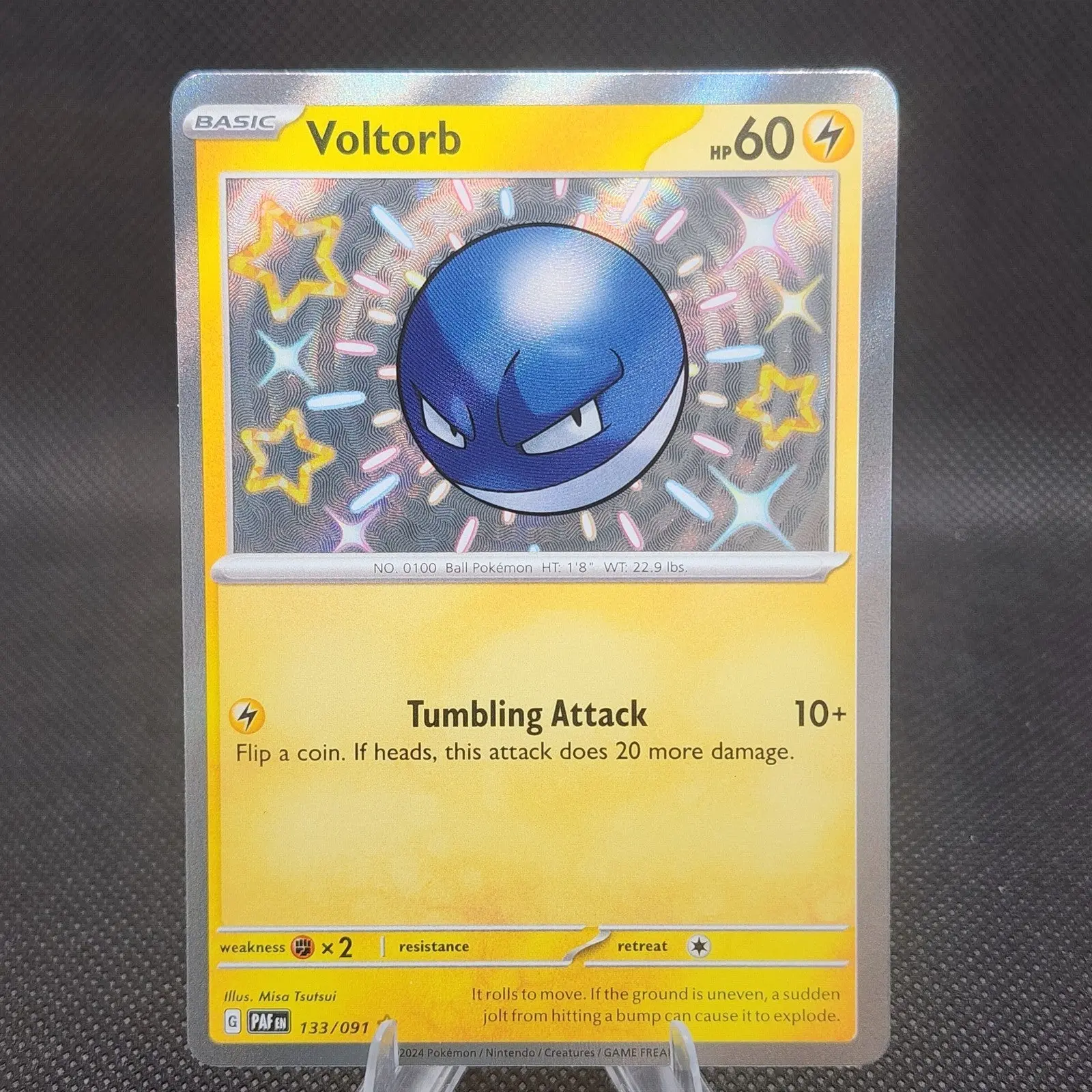 Voltorb Shiny Rare 133/091 SV: Paldean Fates NM